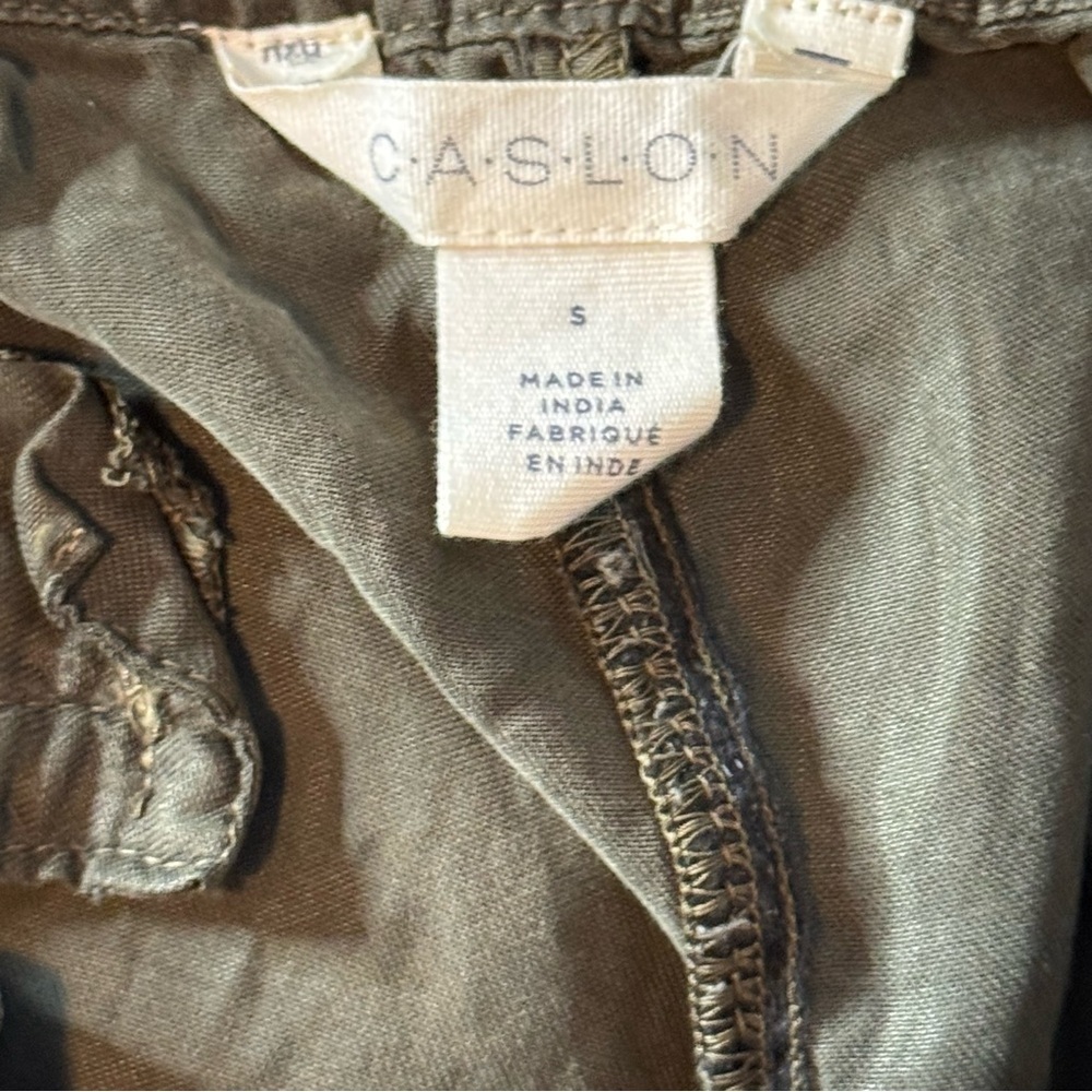New Caslon Olive Green Women's Joggers Small - Picture 10 of 14